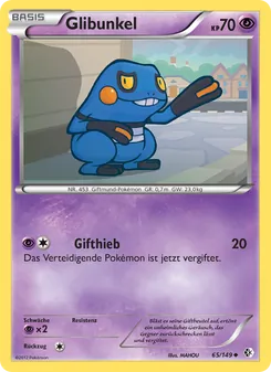 Karte Glibunkel aus Überschrittene Schwellen, Nummer 65/149