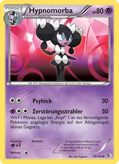Karte Hypnomorba aus Überschrittene Schwellen, Nummer 76/149