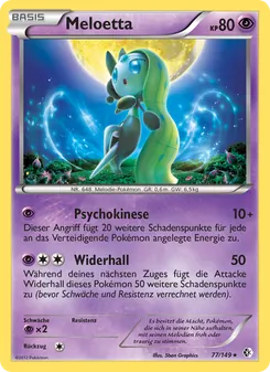 Karte Meloetta aus Überschrittene Schwellen, Nummer 77/149