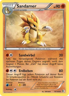 Karte Sandamer aus Überschrittene Schwellen, Nummer 79/149