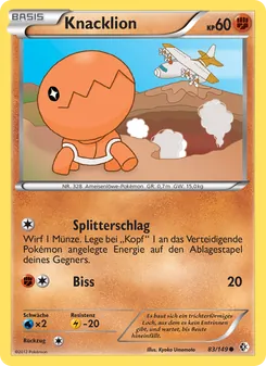 Karte Knacklion aus Überschrittene Schwellen, Nummer 83/149