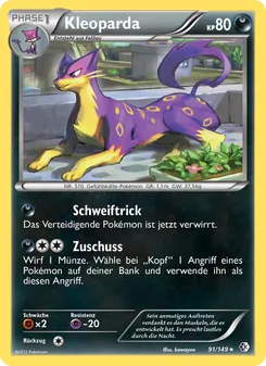 Karte Kleoparda aus Überschrittene Schwellen, Nummer 91/149