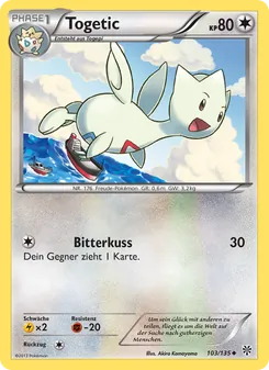 Karte Togetic aus Plasma-Sturm, Nummer 103/135