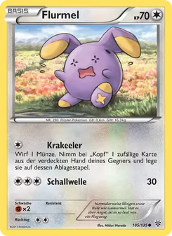 Karte Flurmel aus Plasma-Sturm, Nummer 105/135