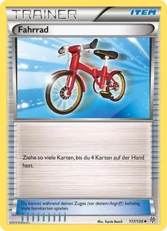 Karte Fahrrad aus Plasma-Sturm, Nummer 117/135