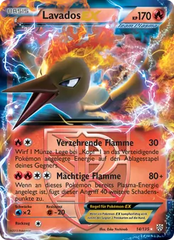 Karte Lavados-EX aus Plasma-Sturm, Nummer 14/135