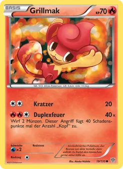 Karte Grillmak aus Plasma-Sturm, Nummer 19/135