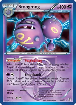 Karte Smogmog aus Plasma-Sturm, Nummer 58/135