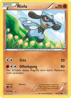 Karte Riolu aus Plasma-Sturm, Nummer 76/135