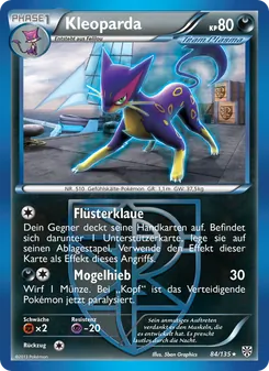 Karte Kleoparda aus Plasma-Sturm, Nummer 84/135