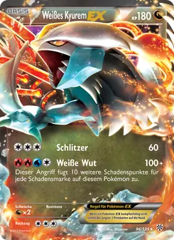 Karte Weißes Kyurem-EX aus Plasma-Sturm, Nummer 96/135