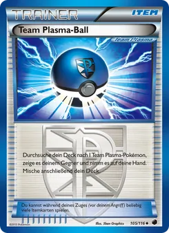 Karte Team-Plasma-Ball aus Plasma-Frost, Nummer 105/116
