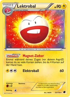 Karte Lektrobal aus Plasma-Frost, Nummer 33/116