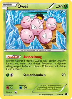 Karte Owei aus Plasma-Frost, Nummer 4/116