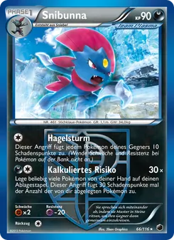 Karte Snibunna aus Plasma-Frost, Nummer 66/116