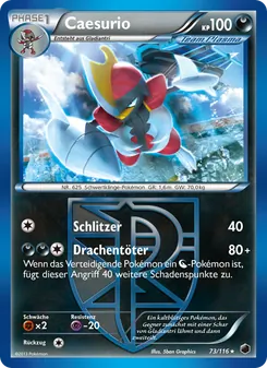 Karte Caesurio aus Plasma-Frost, Nummer 73/116