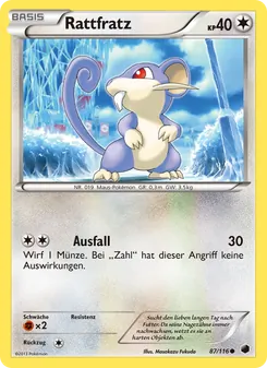 Karte Rattfratz aus Plasma-Frost, Nummer 87/116