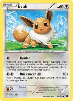Karte Evoli aus Plasma-Frost, Nummer 89/116