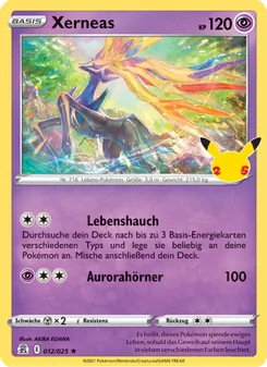 Karte Xerneas aus Celebrations, Nummer 12/25