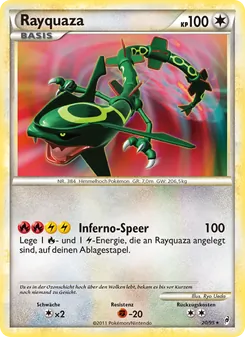 Karte Rayquaza aus Ruf der Legenden, Nummer 20/95
