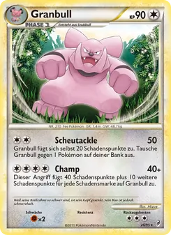 Karte Granbull aus Ruf der Legenden, Nummer 26/95