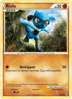 Karte Riolu aus Ruf der Legenden, Nummer 50/95