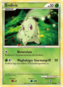 Karte Endivie aus Ruf der Legenden, Nummer 53/95