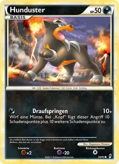 Karte Hunduster aus Ruf der Legenden, Nummer 59/95