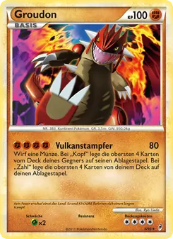 Karte Groudon aus Ruf der Legenden, Nummer 6/95