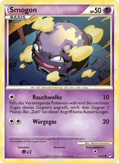 Karte Smogon aus Ruf der Legenden, Nummer 60/95