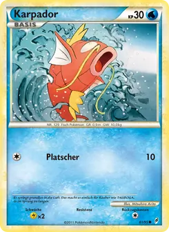 Karte Karpador aus Ruf der Legenden, Nummer 61/95