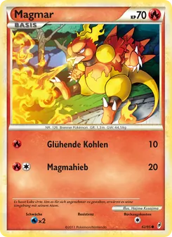 Karte Magmar aus Ruf der Legenden, Nummer 62/95