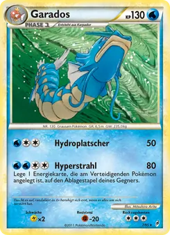 Karte Garados aus Ruf der Legenden, Nummer 7/95