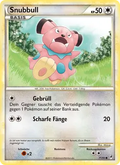 Karte Snubbull aus Ruf der Legenden, Nummer 71/95