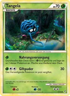 Karte Tangela aus Ruf der Legenden, Nummer 72/95