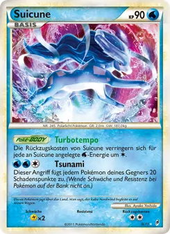 Karte Suicune aus Ruf der Legenden, Nummer SL11/95