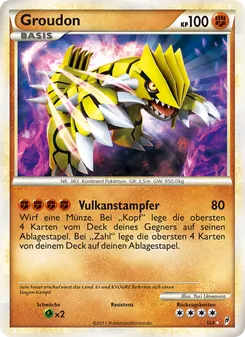 Karte Groudon aus Ruf der Legenden, Nummer SL4/95