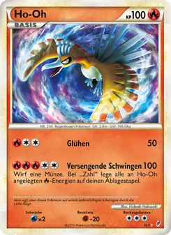 Karte Ho-Oh aus Ruf der Legenden, Nummer SL5/95