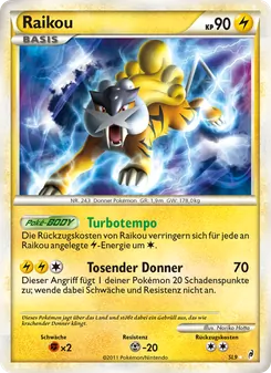 Karte Raikou aus Ruf der Legenden, Nummer SL9/95