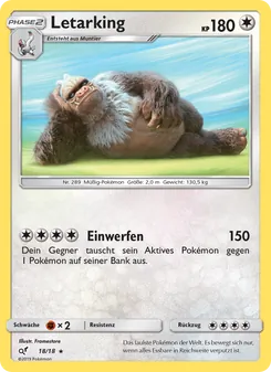 Karte Letarking aus Meisterdetektiv Pikachu, Nummer 18/18