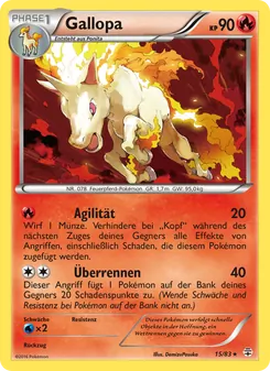 Karte Gallopa aus Generationen, Nummer 15/83