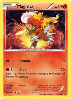 Karte Magmar aus Generationen, Nummer 16/83