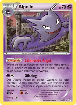 Karte Alpollo aus Generationen, Nummer 34/83