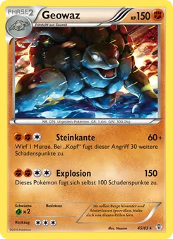 Karte Geowaz aus Generationen, Nummer 45/83