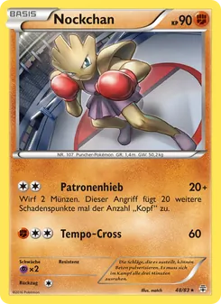 Karte Nockchan aus Generationen, Nummer 48/83