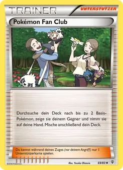 Karte Pokémon Fan Club aus Generationen, Nummer 69/83