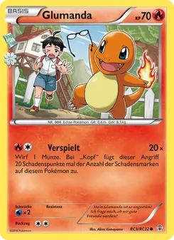 Karte Glumanda aus Generationen, Nummer RC3/83