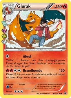 Karte Glurak aus Generationen, Nummer RC5/83