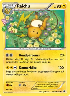 Karte Raichu aus Generationen, Nummer RC9/83