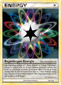 Karte Regenbogen-Energie aus HeartGold SoulSilver, Nummer 104/123